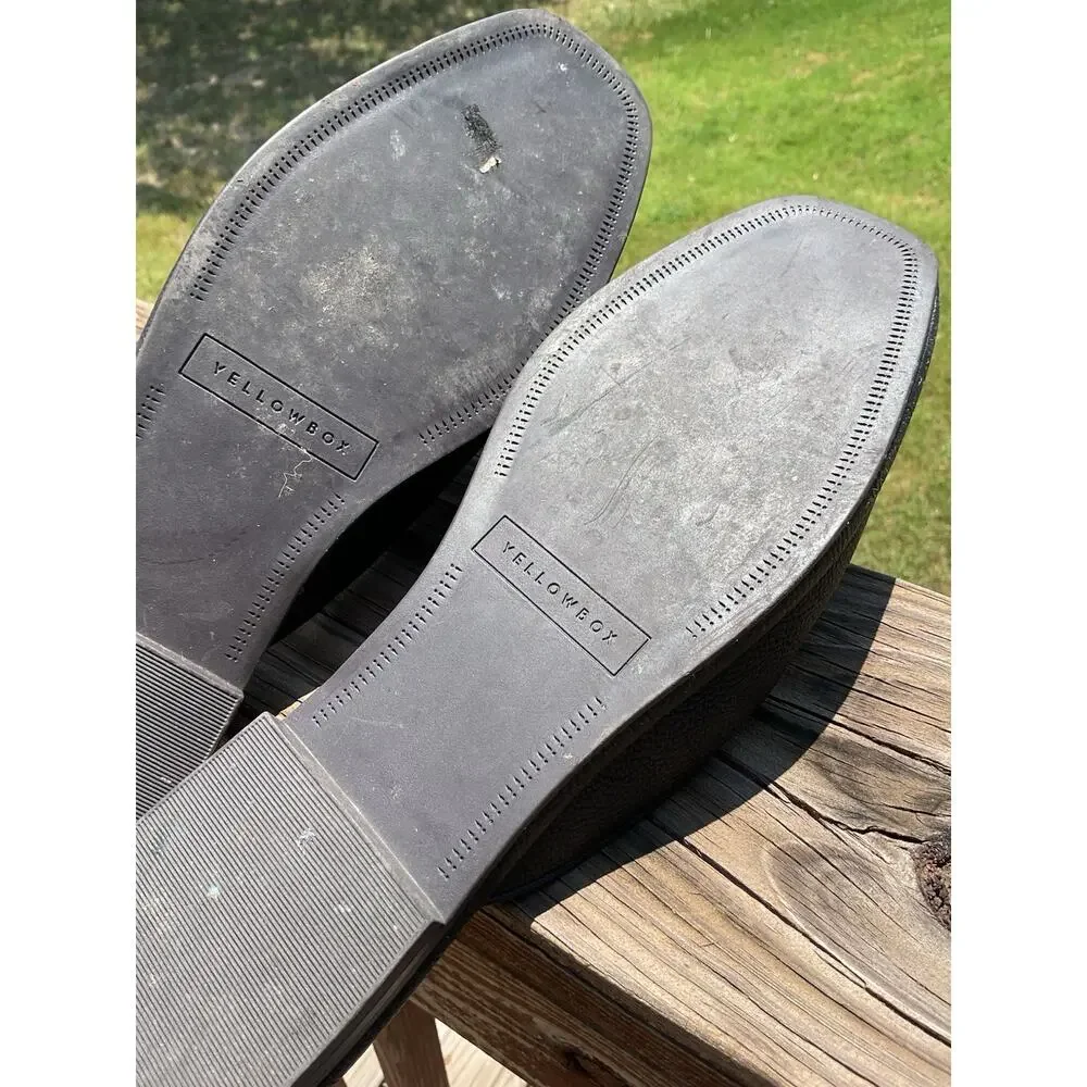 YELLOW BOX Jolene Women’s Loafer Mule Loafers Black Size 8.5